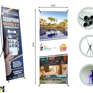 Banner de Aluminio 2x1mt
