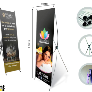 Banner de Aluminio .80x1.80mt